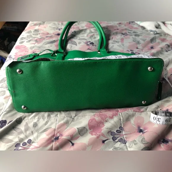 Tignanello Green Leather Handbag - Picture 4 of 8